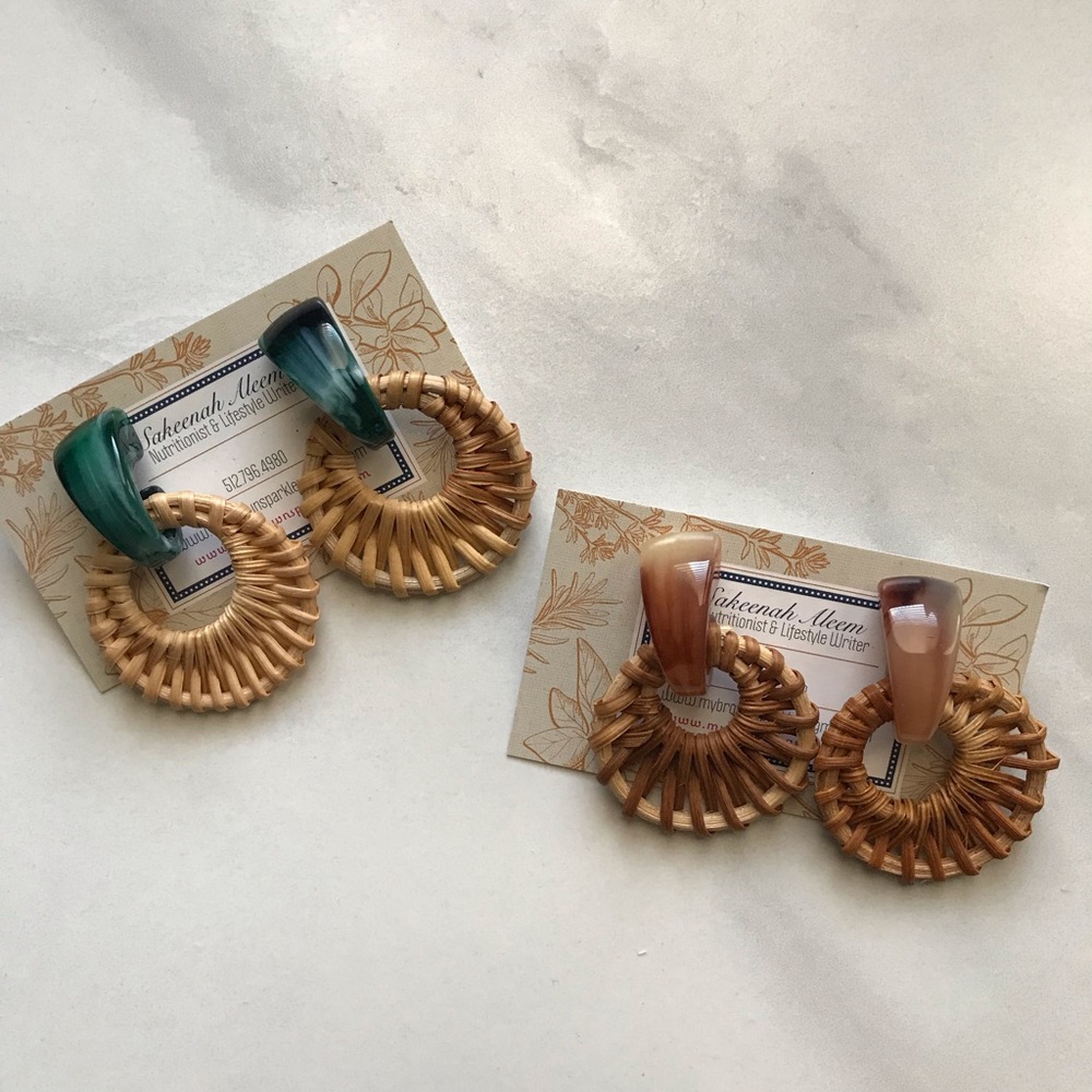 Sand and Stone Earrings - Picture 2 of 3